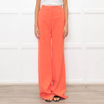 Victoria Victoria Beckham Orange Straight Leg Trousers