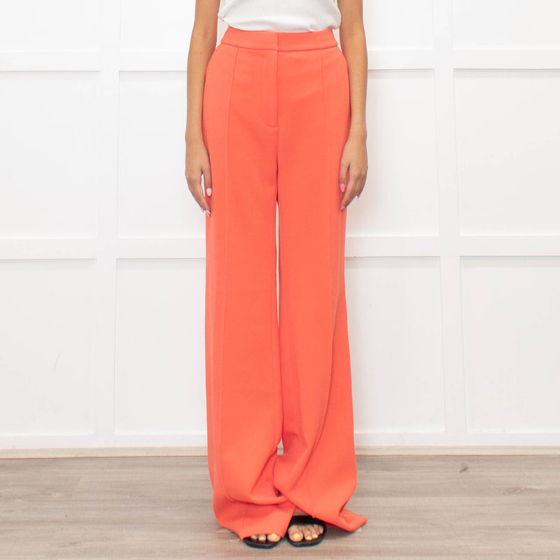 Victoria Victoria Beckham Orange Straight Leg Trousers