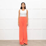 Victoria Victoria Beckham Orange Straight Leg Trousers