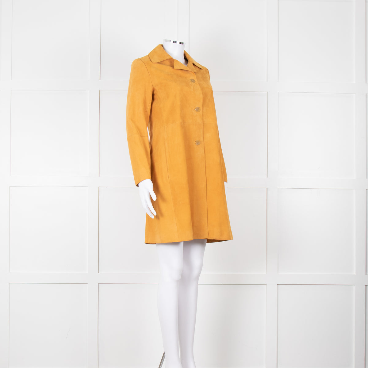 Theory Orange Suede Coat