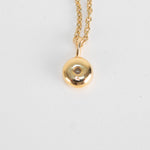 Otiumberg Gold Plated Diamante Pendant Necklace