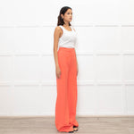 Victoria Victoria Beckham Orange Straight Leg Trousers