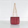 Gucci Red Deco Mini Quilted Leather Shoulder Bag