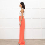 Victoria Victoria Beckham Orange Straight Leg Trousers