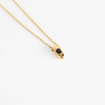 Otiumberg Gold Vermeil Chain with Tear Drop with Onyx stone