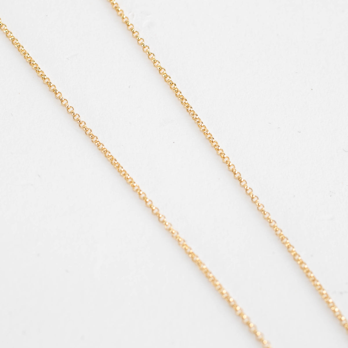 Otiumberg Gold Vermeil Chain with Tear Drop with Onyx stone