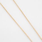 Otiumberg Gold Vermeil Chain with Tear Drop with Onyx stone