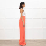 Victoria Victoria Beckham Orange Straight Leg Trousers