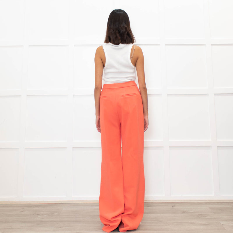 Victoria Victoria Beckham Orange Straight Leg Trousers