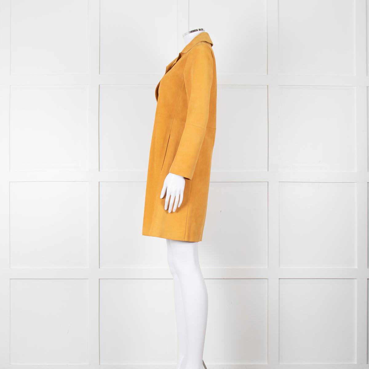 Theory Orange Suede Coat