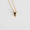 Otiumberg Gold Vermeil Chain with Tear Drop with Onyx stone