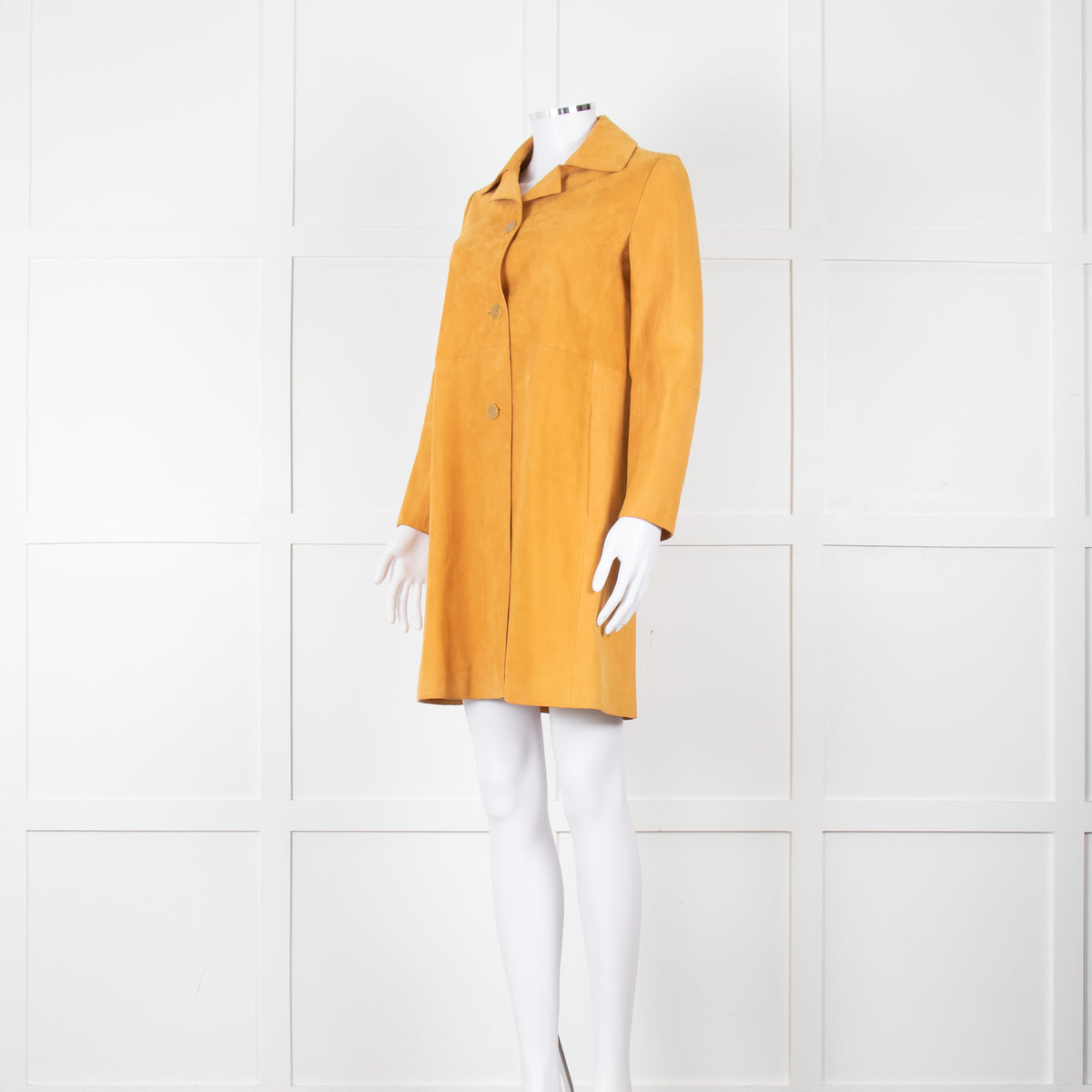 Theory Orange Suede Coat