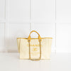 Chanel Yellow Raffia Deauville Two-Way Tote Bag