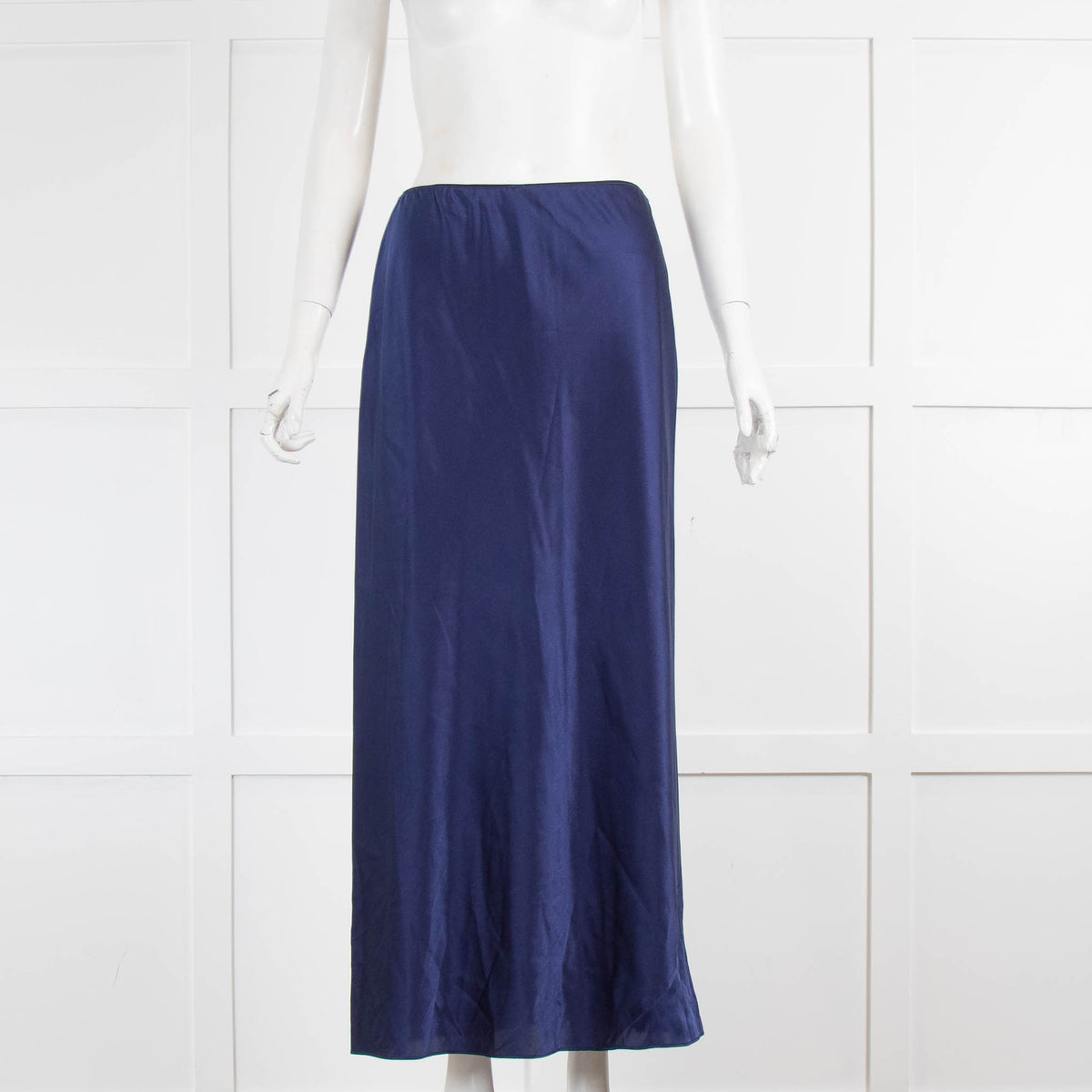 Dorothee Schumacher Blue Satin Slip Skirt