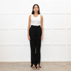 Victoria Beckham Black Slit Detail Trousers