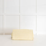 Chanel Yellow Raffia Deauville Two-Way Tote Bag