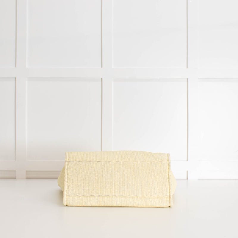Chanel Yellow Raffia Deauville Two-Way Tote Bag