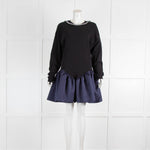 Christopher Kane Navy Blue Cupcake Sweat Dress