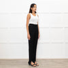 Victoria Beckham Black Slit Detail Trousers