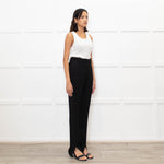 Victoria Beckham Black Slit Detail Trousers