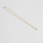 Otiumberg 9ct Gold Necklace With Tiny Diamond Disc