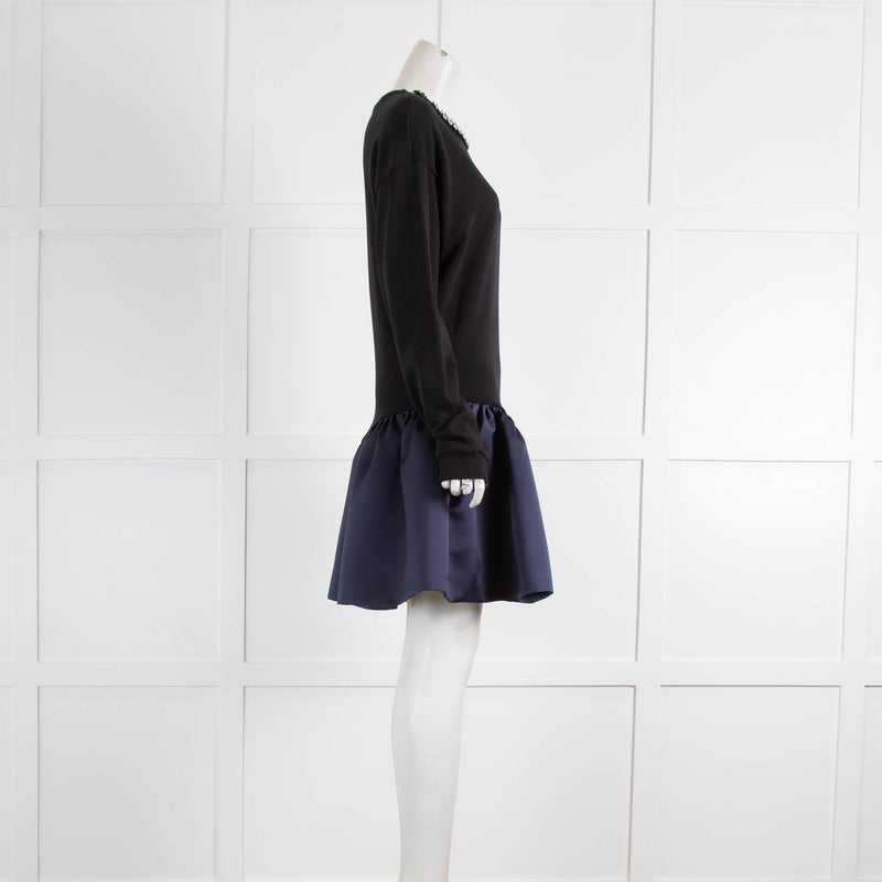 Christopher Kane Navy Blue Cupcake Sweat Dress