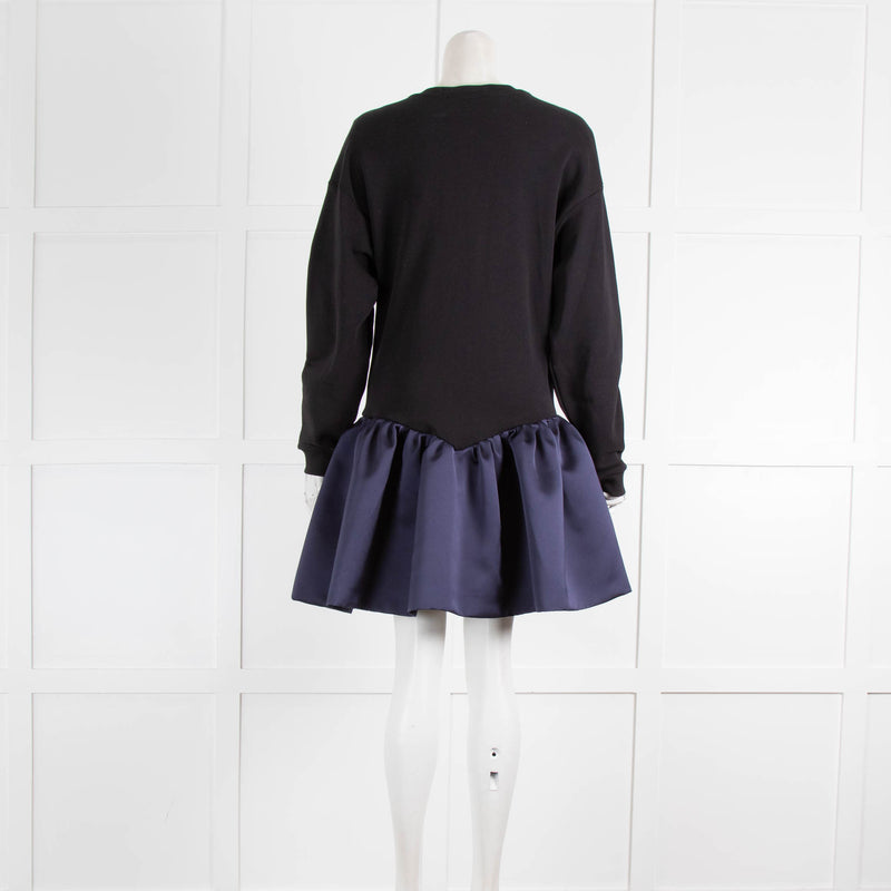 Christopher Kane Navy Blue Cupcake Sweat Dress