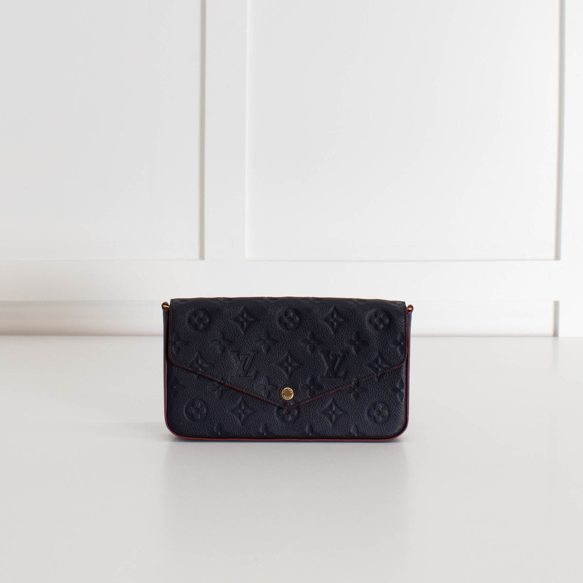 Louis Vuitton Navy Monogram Felicie Pochette Bag