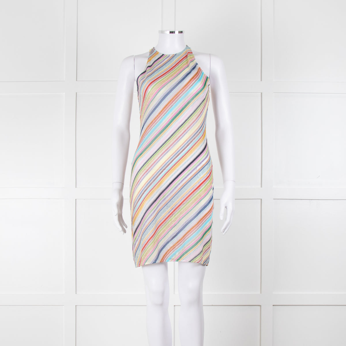 Missoni Multicoloured Metallic Stripe Crochet Dress