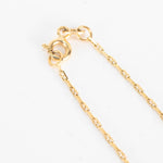 Otiumberg 9ct Gold Necklace With Tiny Diamond Disc