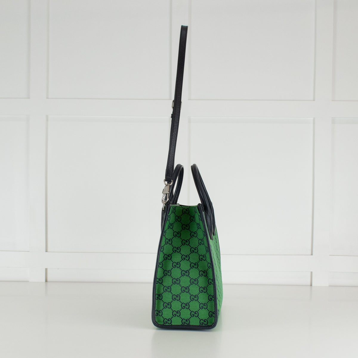 Gucci GG Green Canvas Small Tote Bag