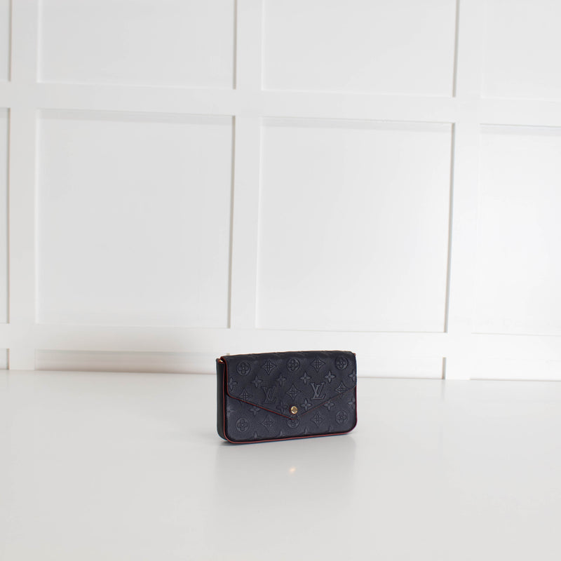 Louis Vuitton Navy Monogram Felicie Pochette Bag