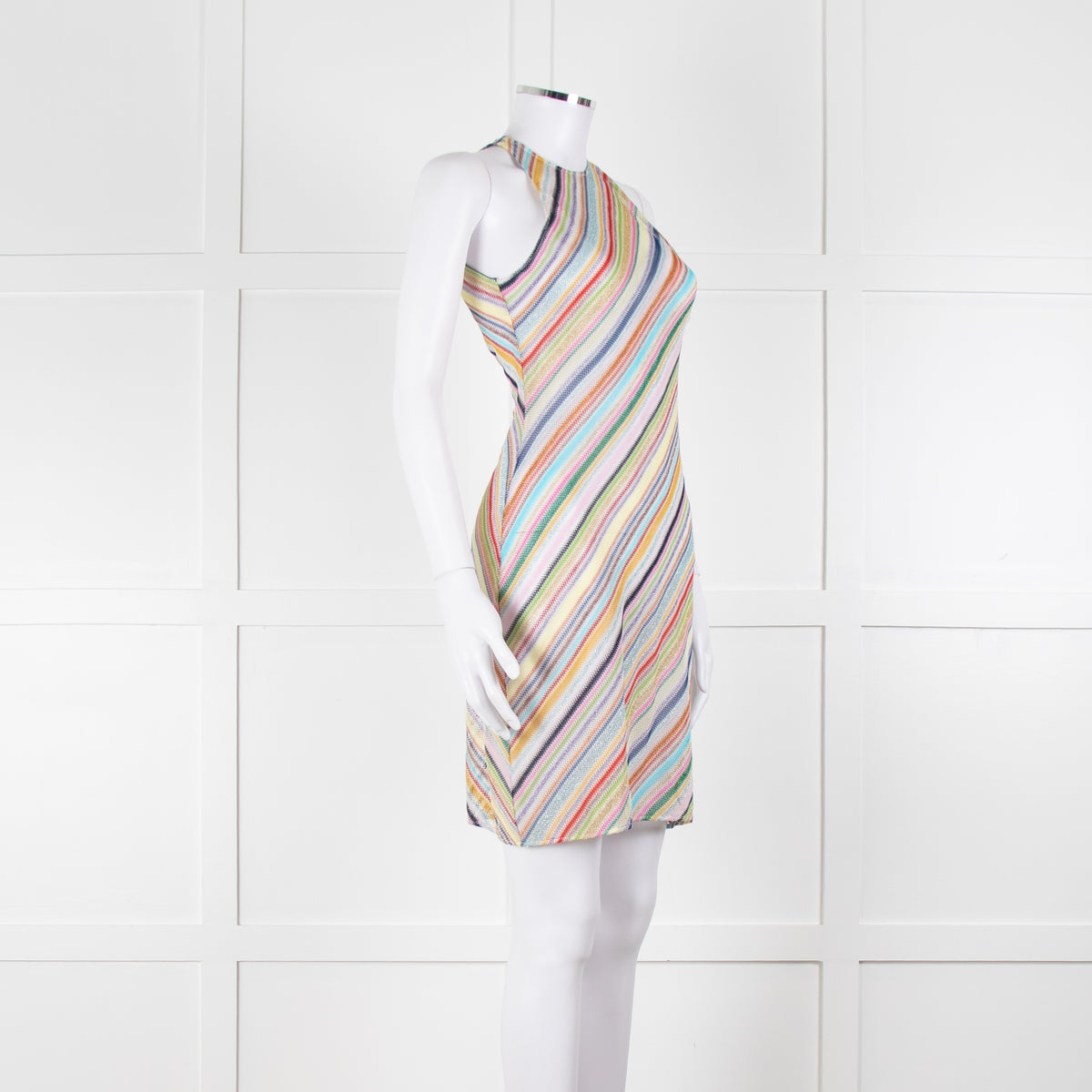 Missoni Multicoloured Metallic Stripe Crochet Dress