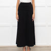 Rodebjer Black Straight Midi Skirt