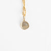Otiumberg 9ct Gold Necklace With Tiny Diamond Disc