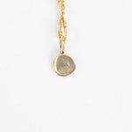 Otiumberg 9ct Gold Necklace With Tiny Diamond Disc
