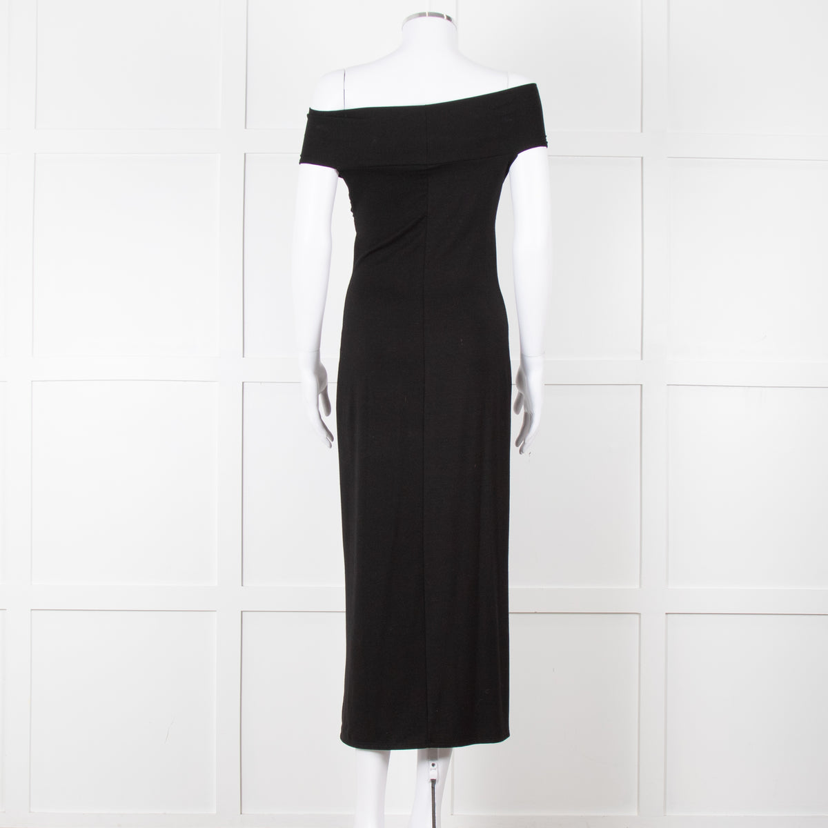 Reformation Black Sleeveless Dress With Front Flower Detail