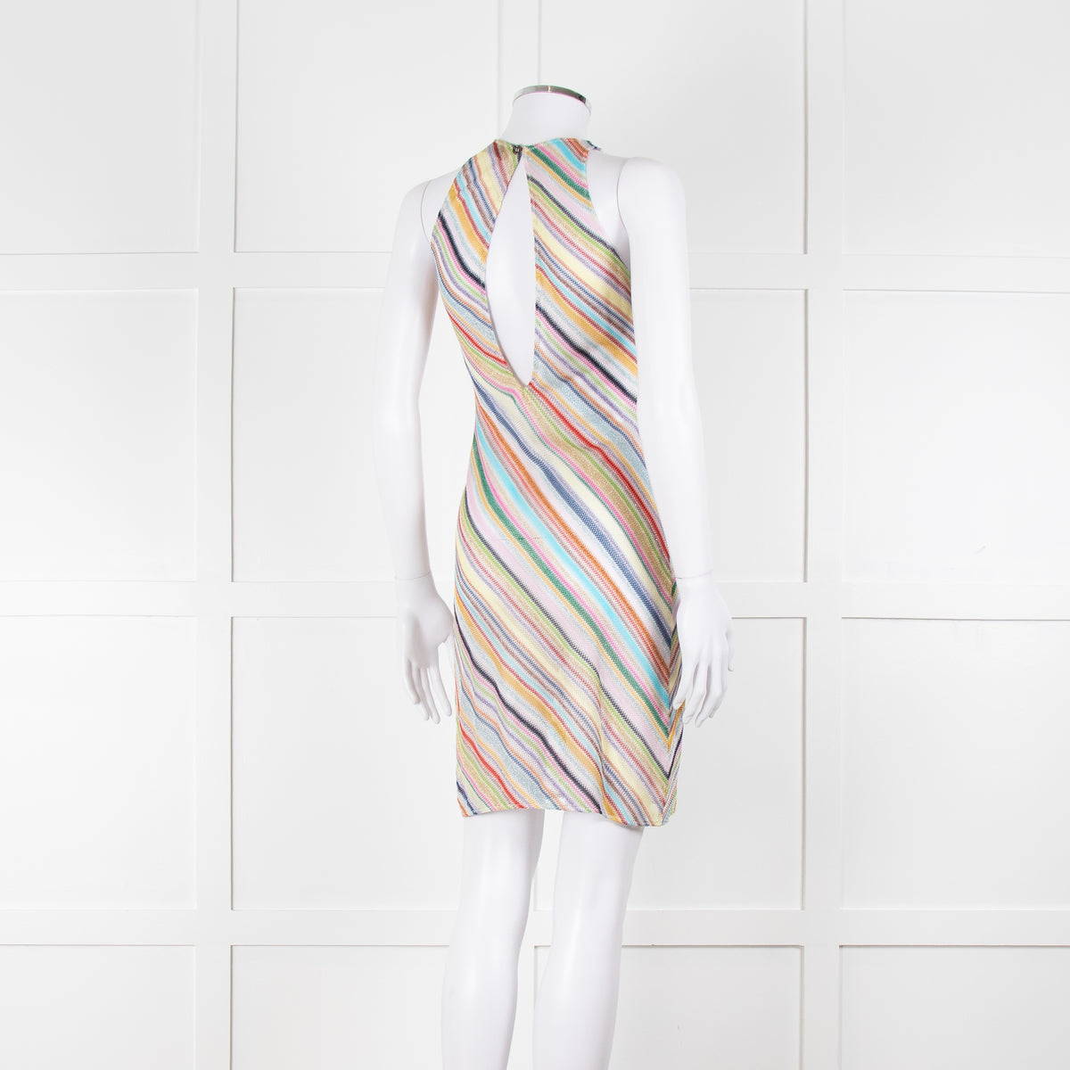 Missoni Multicoloured Metallic Stripe Crochet Dress