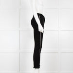 Rag & Bone Black Jeans with Silver Zip Leg Detail