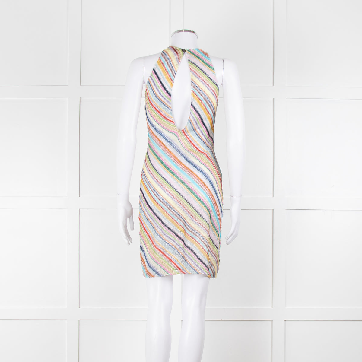 Missoni Multicoloured Metallic Stripe Crochet Dress