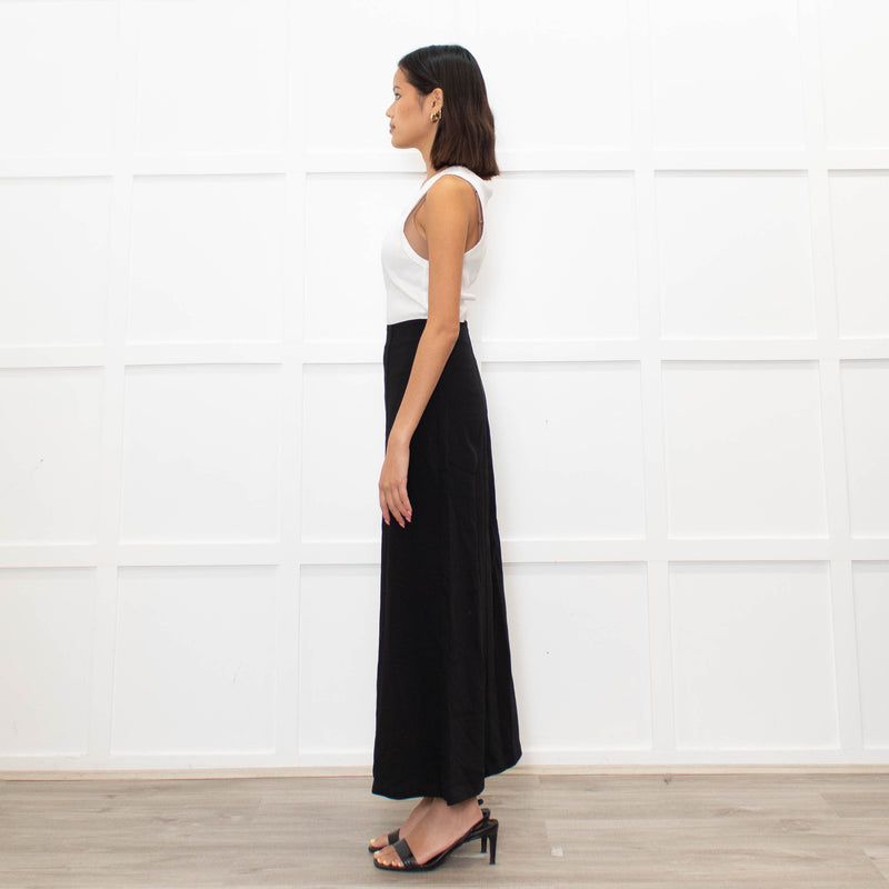 Rodebjer Black Straight Midi Skirt