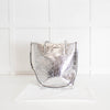 Michael By Michael Kors Silver Large Tote Bag