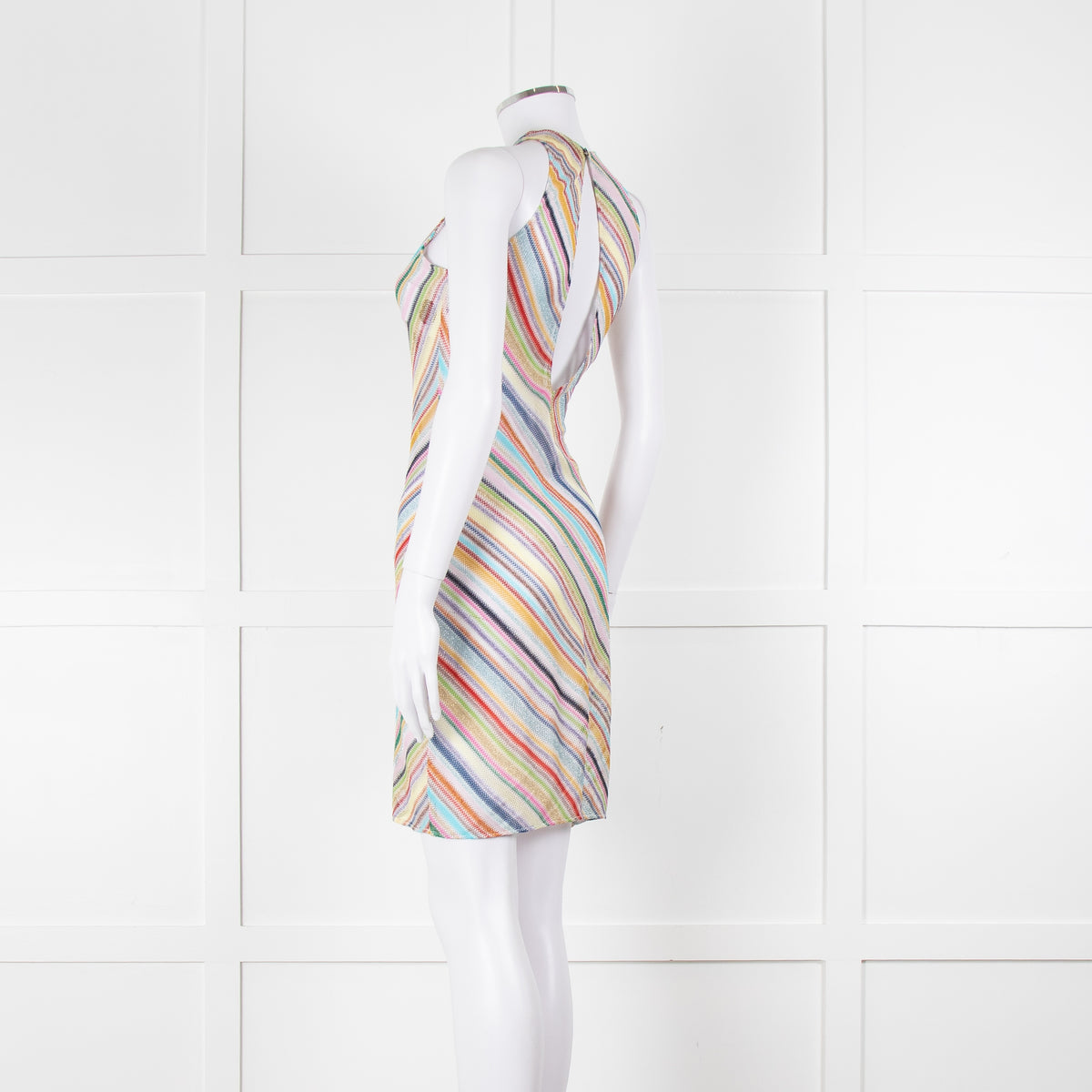Missoni Multicoloured Metallic Stripe Crochet Dress