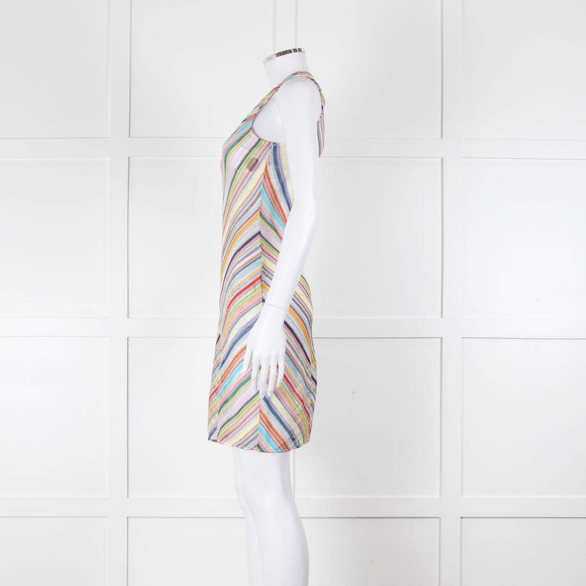 Missoni Multicoloured Metallic Stripe Crochet Dress