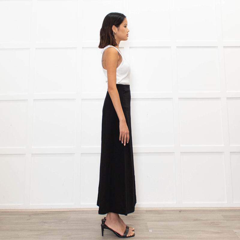 Rodebjer Black Straight Midi Skirt