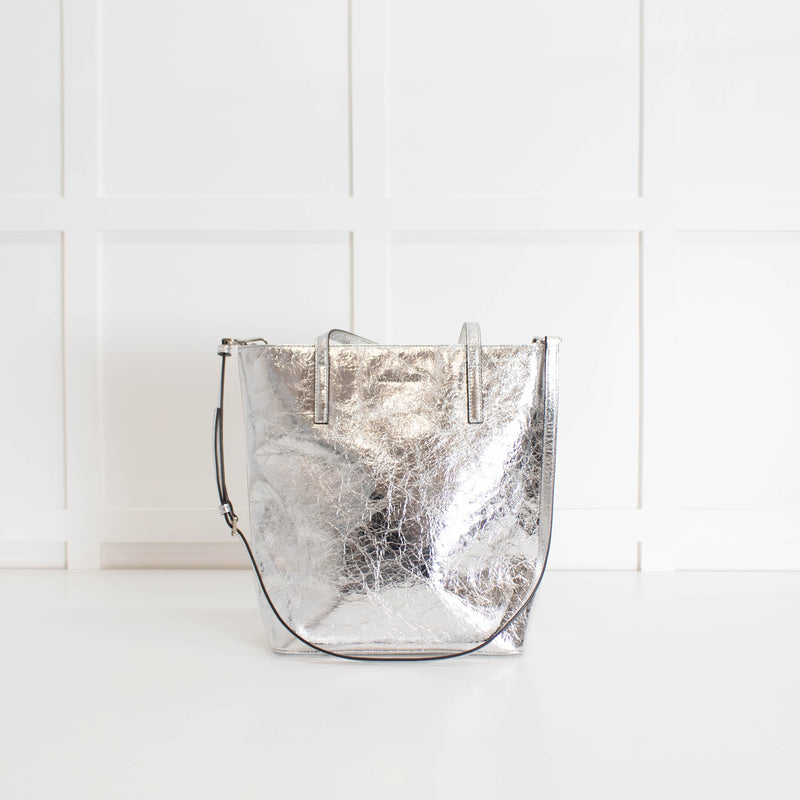 Michael By Michael Kors Silver Large Tote Bag
