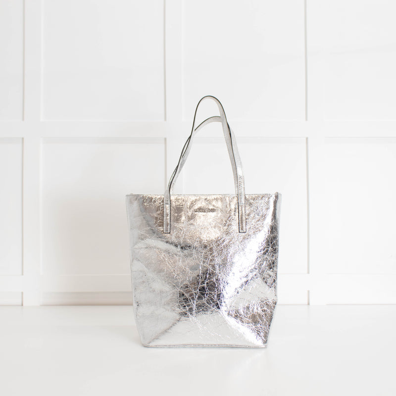 Michael By Michael Kors Silver Large Tote Bag