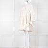 Devotion Twins Cream Tiered Mini Dress