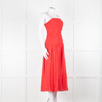 Zimmermann Red Linen Strap Sundress