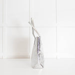 Michael By Michael Kors Silver Large Tote Bag